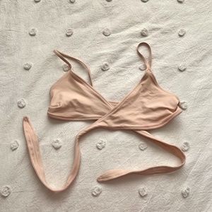 l*space wrap bikini top size xs